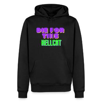 Die For This Hellcat - Men's Premium Hoodie - black - Front - Nico (187cm) & Julia (174cm)