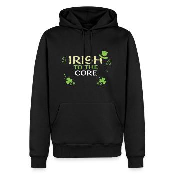 Irish to the core - Men's Premium Hoodie - black - Front - Nico (187cm) & Julia (174cm)
