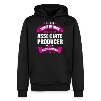 Associate Producer - Men's Premium Hoodie - black - Front - Nico (187cm) & Julia (174cm)