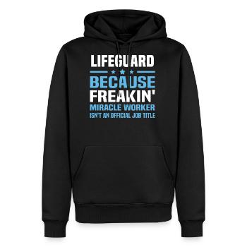 Lifeguard - Men's Premium Hoodie - black - Front - Nico (187cm) & Julia (174cm)