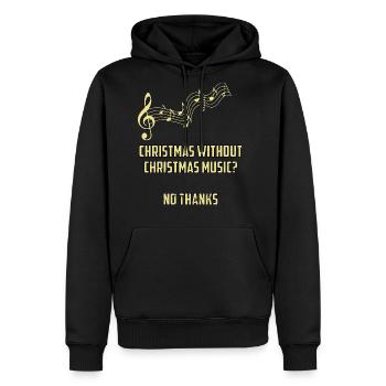 Christmas music - Men's Premium Hoodie - black - Front - Nico (187cm) & Julia (174cm)