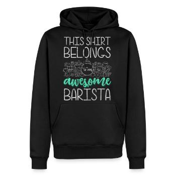Bartender Portafilter Coffee Shop - Men's Premium Hoodie - black - Front - Nico (187cm) & Julia (174cm)