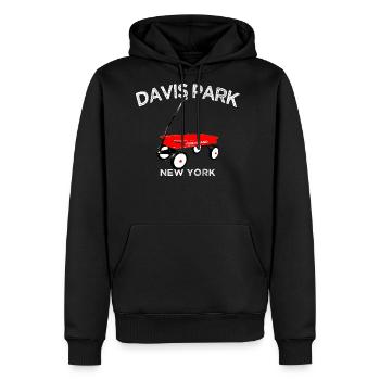 DAVIS PARK Fire Island red wagon Long Island NY - Men's Premium Hoodie - black - Front - Nico (187cm) & Julia (174cm)