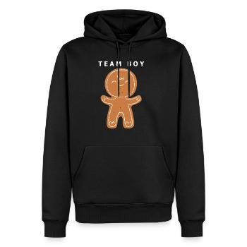 Gingerbread Gender Reveal Baby Shower - Men's Premium Hoodie - black - Front - Nico (187cm) & Julia (174cm)