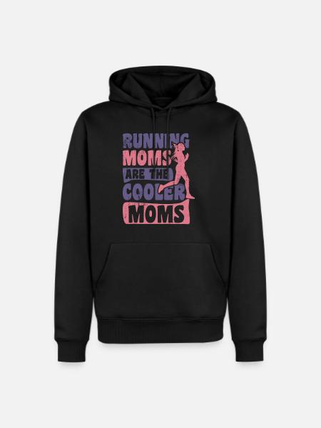 Funny Running Mama - Men's Premium Hoodie - black