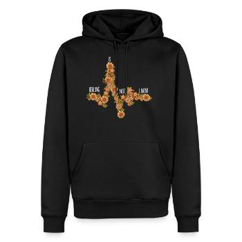 HEALING is NOT LINEAR - Men's Premium Hoodie - black - Front - Nico (187cm) & Julia (174cm)