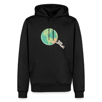 Heal The Earth - Men's Premium Hoodie - black - Front - Nico (187cm) & Julia (174cm)