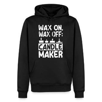 Candle Making - Men's Premium Hoodie - black - Front - Nico (187cm) & Julia (174cm)