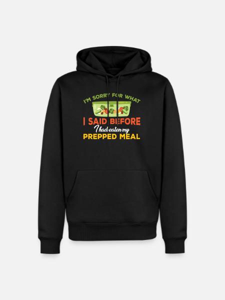 Funny Meal Prep Gift - Men's Premium Hoodie - black