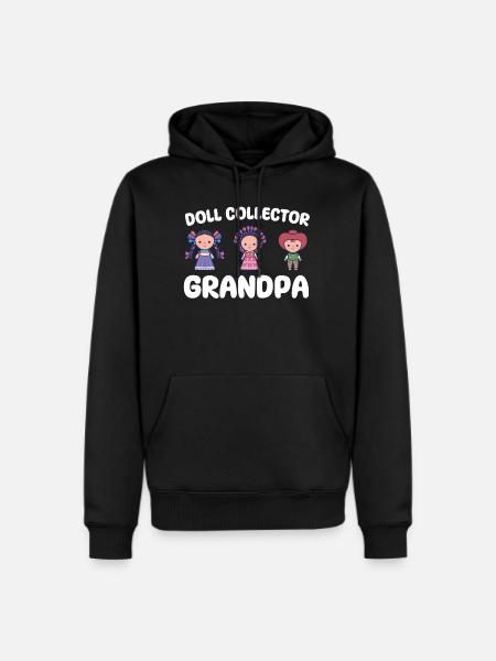 Doll Collector Grandpa - Men's Premium Hoodie - black