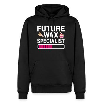 Future Wax Specialist Beauty School - Men's Premium Hoodie - black - Front - Nico (187cm) & Julia (174cm)