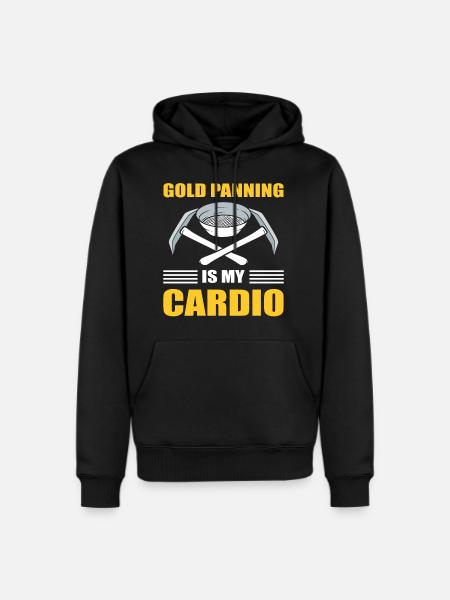 Gold Panning Mineworker - Men's Premium Hoodie - black