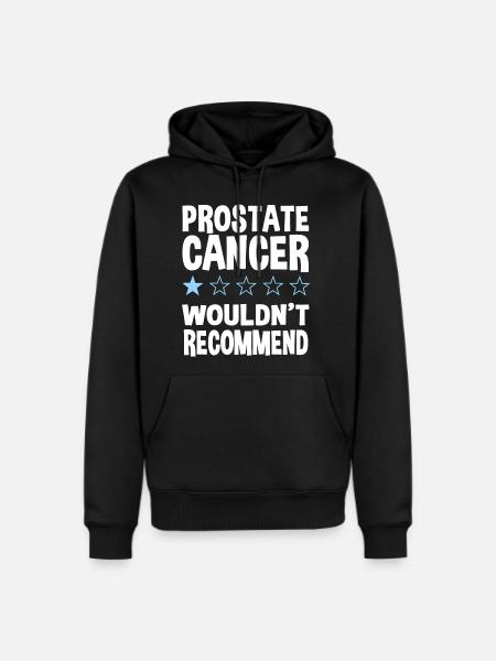 Prostate Cancer Awareness Month Blue Ribbon Love - Men's Premium Hoodie - black