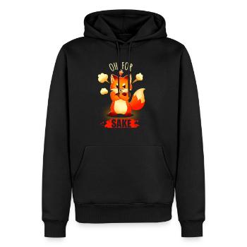 Oh For Fox Sake - Men's Premium Hoodie - black - Front - Nico (187cm) & Julia (174cm)