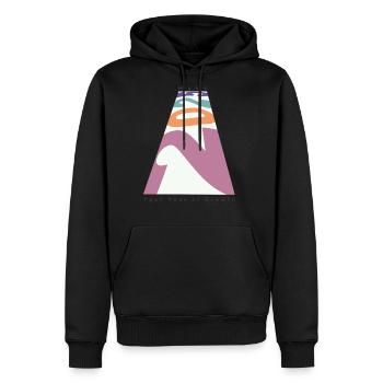 Make 2025 Your Year of Growth - Men's Premium Hoodie - black - Front - Nico (187cm) & Julia (174cm)
