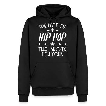 Hip Hop - Men's Premium Hoodie - black - Front - Nico (187cm) & Julia (174cm)