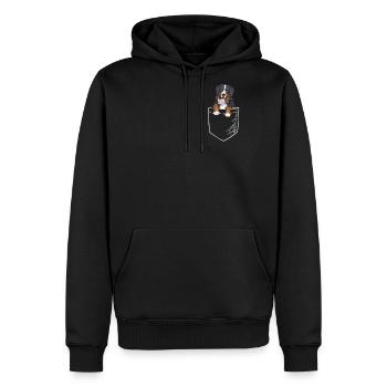 Bernese Mountain Dog - Men's Premium Hoodie - black - Front - Nico (187cm) & Julia (174cm)
