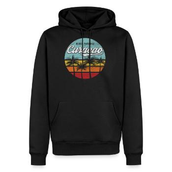 Curacao Caribbean - Men's Premium Hoodie - black - Front - Nico (187cm) & Julia (174cm)