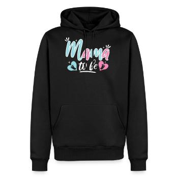 Mama To Be Pregnancy - Men's Premium Hoodie - black - Front - Nico (187cm) & Julia (174cm)