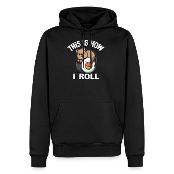 Quokka - Men's Premium Hoodie - black - Front - Nico (187cm) & Julia (174cm)