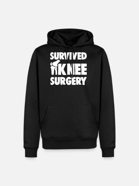 Survived Knee Surgery - Men's Premium Hoodie - black