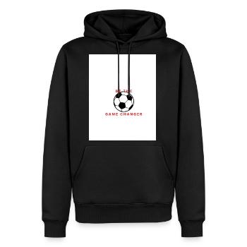 Be The Game Changer Soccer Logo - Men's Premium Hoodie - black - Front - Nico (187cm) & Julia (174cm)