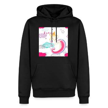 Unicorn Dream - Men's Premium Hoodie - black - Front - Nico (187cm) & Julia (174cm)
