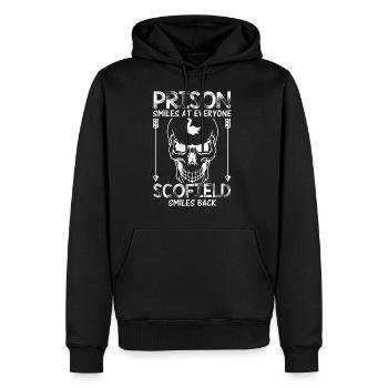 Prison Smiles At Everyone - Men's Premium Hoodie - black - Front - Nico (187cm) & Julia (174cm)