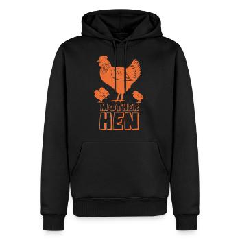 Mother Hen - Men's Premium Hoodie - black - Front - Nico (187cm) & Julia (174cm)
