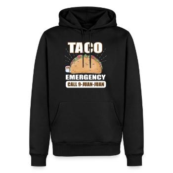 Taco Emergency Call 9 Juan Juan Cinco de Mayo - Men's Premium Hoodie - black - Front - Nico (187cm) & Julia (174cm)
