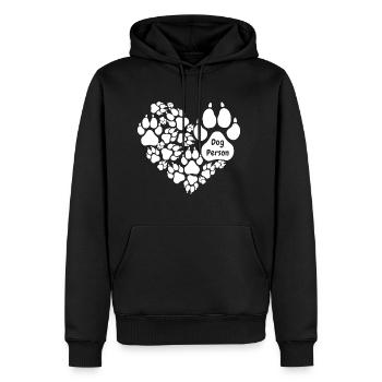 Dog Person - Men's Premium Hoodie - black - Front - Nico (187cm) & Julia (174cm)