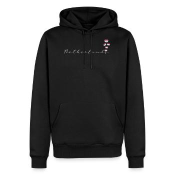 Netherlands - Men's Premium Hoodie - black - Front - Nico (187cm) & Julia (174cm)