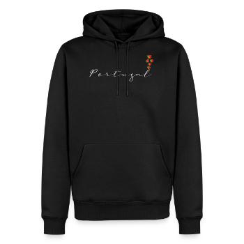 Portugal - Men's Premium Hoodie - black - Front - Nico (187cm) & Julia (174cm)