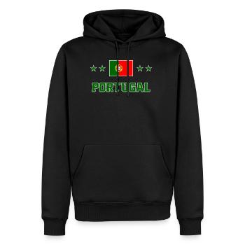 Portugal - Men's Premium Hoodie - black - Front - Nico (187cm) & Julia (174cm)