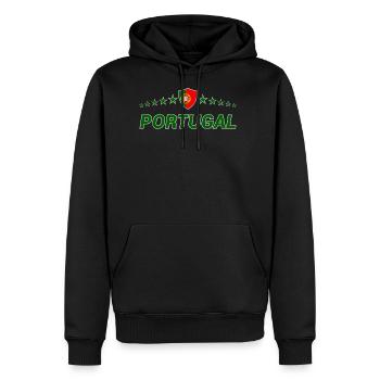 Portugal - Men's Premium Hoodie - black - Front - Nico (187cm) & Julia (174cm)