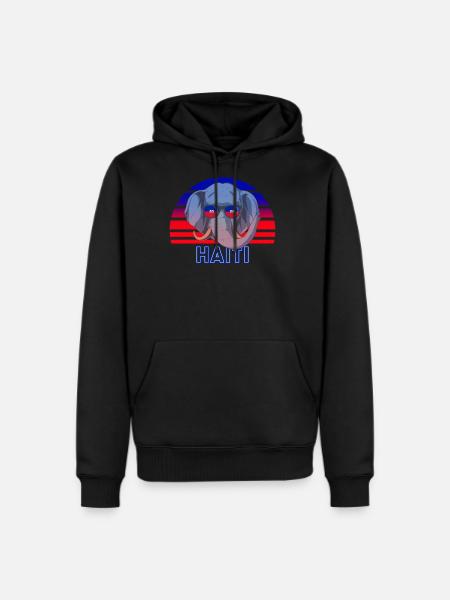Haiti - Men's Premium Hoodie - black