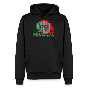 Portugal - Men's Premium Hoodie - black - Front - Nico (187cm) & Julia (174cm)