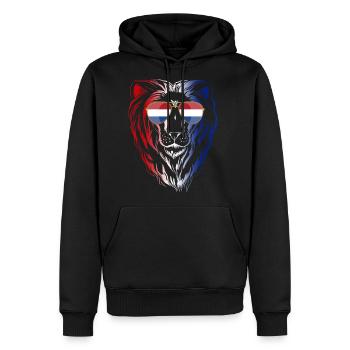 Netherlands - Men's Premium Hoodie - black - Front - Nico (187cm) & Julia (174cm)