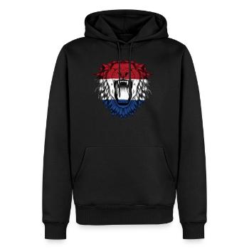 Netherlands - Men's Premium Hoodie - black - Front - Nico (187cm) & Julia (174cm)