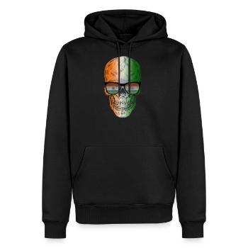 India - Men's Premium Hoodie - black - Front - Nico (187cm) & Julia (174cm)