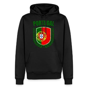 Portugal - Men's Premium Hoodie - black - Front - Nico (187cm) & Julia (174cm)
