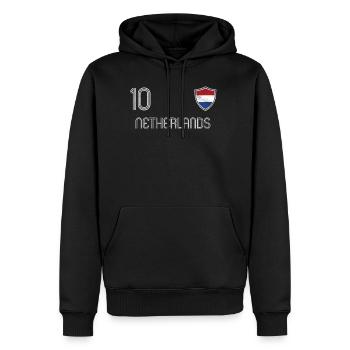 Netherlands - Men's Premium Hoodie - black - Front - Nico (187cm) & Julia (174cm)