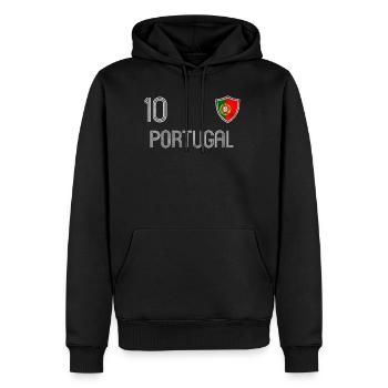Portugal - Men's Premium Hoodie - black - Front - Nico (187cm) & Julia (174cm)