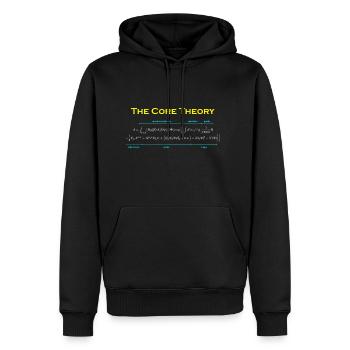 The Core Theory - Men's Premium Hoodie - black - Front - Nico (187cm) & Julia (174cm)