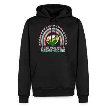 This meal was mesme-ricing - Men's Premium Hoodie - black - Front - Nico (187cm) & Julia (174cm)