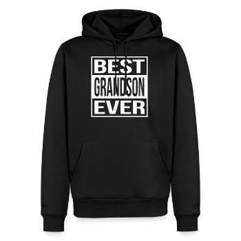Best Grandson Ever Shirt - Men's Premium Hoodie - black - Front - Nico (187cm) & Julia (174cm)