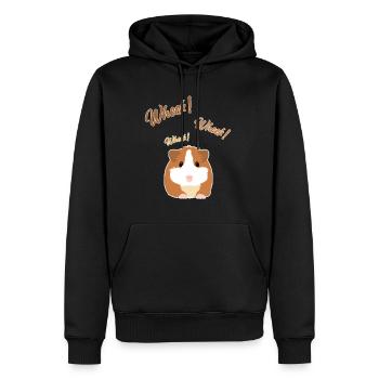 Wheek Cavy Caviidae Long Hair American Crested - Men's Premium Hoodie - black - Front - Nico (187cm) & Julia (174cm)