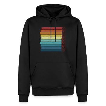 Retro Bread Maker Bread Dough Bread Queen Lover - Men's Premium Hoodie - black - Front - Nico (187cm) & Julia (174cm)