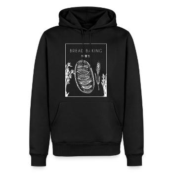 Bread Baking Chinese Hanzi Bread Maker Lover - Men's Premium Hoodie - black - Front - Nico (187cm) & Julia (174cm)