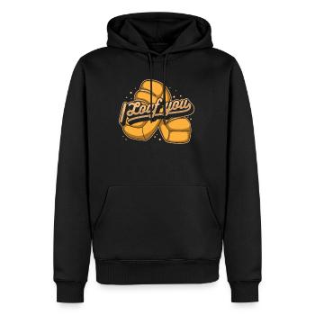 I Loaf You Bread Maker Bread Dough Bread Queen - Men's Premium Hoodie - black - Front - Nico (187cm) & Julia (174cm)
